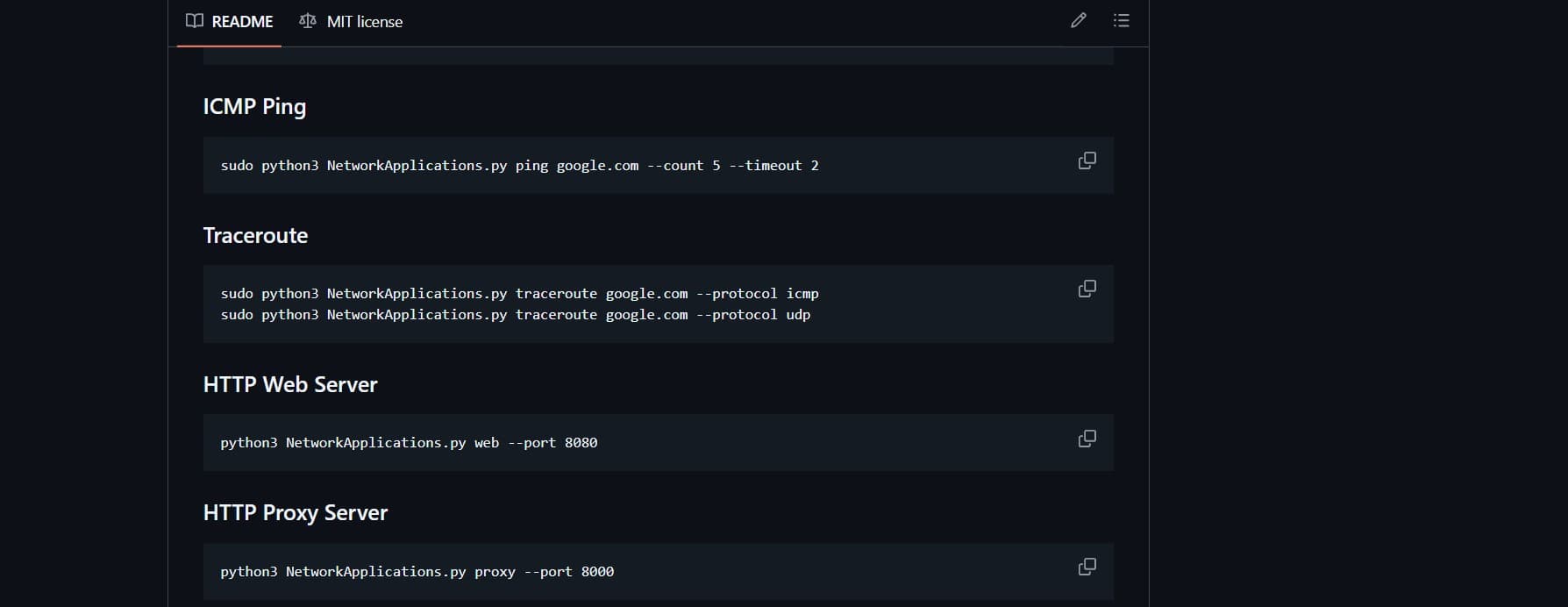 Network Applications Suite